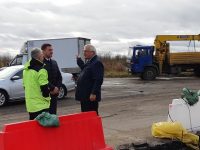 Александр Фомин проверил возведение «островка безопасности» на аварийном участке трассы Иваново-Кинешма